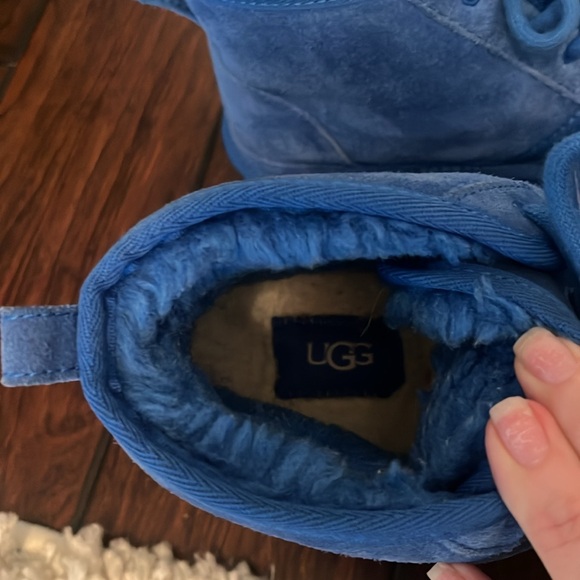 UGG Blue Suede Ankle Boots - Picture 4 of 5